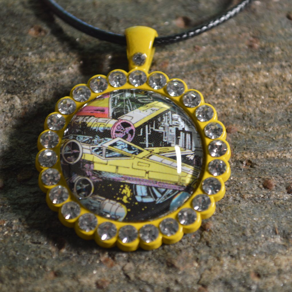 Handmade X-Wing Starfighter Spaceship Classic Comics Necklace 25$
